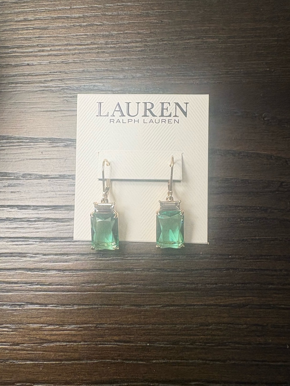 NEW Ralph Lauren green earrings